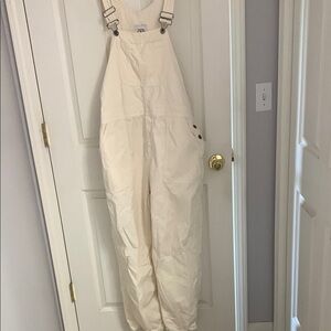 Zara Cream Jumpsuit with Relaxed Silhouette